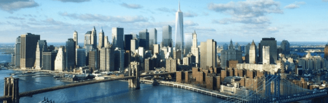 New York Cityline view